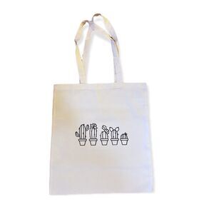 NWT Wool + Pepper Co. Cactus Family Reusable Cotton Tote Bag